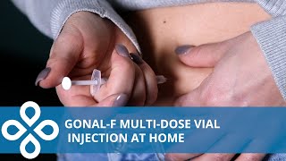 GonalF MultiDose Vial Injection Home Demonstration [upl. by Lucic]