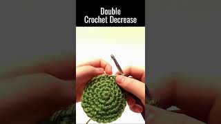 Decreasing in Crochet crochetbasics beginnercrochet easycrochet learntocrochet crochet101 diy [upl. by Anorahs]