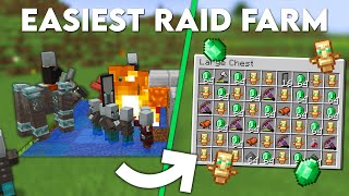 Minecraft EASIEST Raid Farm 120  Insane loot [upl. by Arlen]