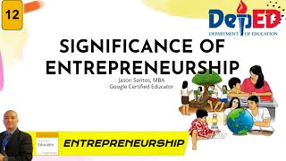 Entrepreneurship  Significance of Entrepreneurship Lesson 1 SHS Tagalog DEPED MELCS Module [upl. by Sylvie]