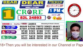 LOTTERY LIVE DEAR NAGALAND STATE LOTTERY SAMBAD DRAW RESULT 16052024 NAGALAND LOTTERY LIVE [upl. by Fai499]