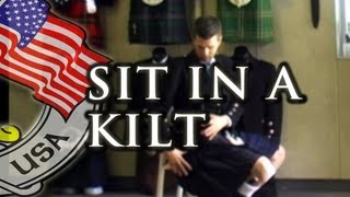 How to Sit in a Kilt  Kilt Rental USA [upl. by Virgel576]