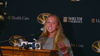 Soccer  Kylee Simmons Media Availability  81224 [upl. by Tremann]