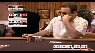 Phil Hellmuth Great BLUFF 72 vs KK [upl. by Hsotnas263]