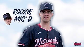 Nats Rookie Thrown Into A Micd Up [upl. by Yelraf]