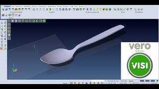 Visi Vero Surface Tutorial  How to make Spoon VISICADCAM [upl. by Klinger513]