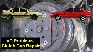 AC Problems Compressor Clutch Repair Volvo 850 V70 S70 etc  Auto Repair Series [upl. by Lagas]