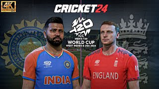 Semi Final 😰  India vs England  T20 World Cup 2024  Cricket 24 6 [upl. by Aneehs]