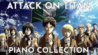 Attack on Titan Piano Collection  Peaceful Remixes StudySleepRelaxationChill [upl. by Yniattirb]