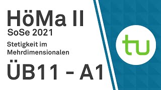 Stetigkeit im Mehrdimensionalen  TU Dortmund Höhere Mathematik II BCIBWMLW [upl. by Creigh]