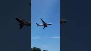 American 777200 arriving at JFK planespotting [upl. by Enihpled]