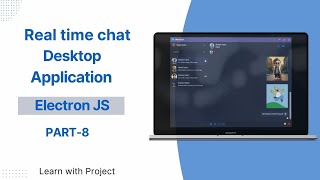 Real time chat desktop application electron JS MERN stack friends section design 8 [upl. by Eiramanit]