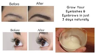 Grow your eyelashes amp eyebrows in just 3 days  Eyelash and Eyebrow serum [upl. by Garett]