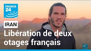 Iran  libération de deux otages français Benjamin Brière et Bernard Phelan en route pour Paris [upl. by Eednus]