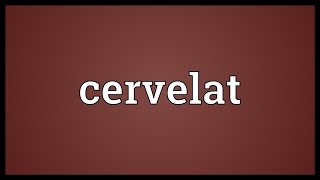 Cervelat Meaning [upl. by Nolyar835]