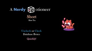 Uncheck or Check Database Checkboxes Quickly  A Nerdy Notioneer Short Full Screen Video [upl. by Nohtanhoj]