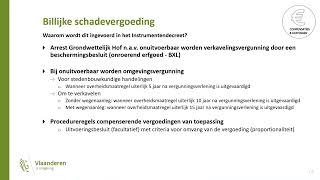 Instrumentendecreet 1 Billijke Schadevergoeding 1 [upl. by Cora]