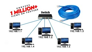 Create LAN Network Connecting Computer in Networking or share the resources [upl. by Crary]