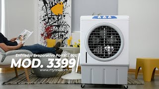 Enfriador Evaporativo Portátil 60L Modelo 3399 Mytek【Full Video】 [upl. by Merill]