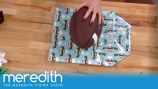 How To Wrap Oddly Shaped Gifts  The Meredith Vieira Show [upl. by Poole]