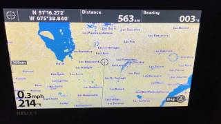 Using Humminbird Autochart zero lines card for outlines of Canadian Lakes [upl. by Neltiac]