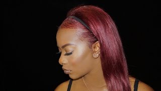 How I got my Red Magenta Hair Color  LOreal HiColor HiLights in Magenta [upl. by Doersten837]