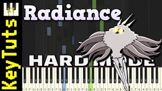 Radiance from Hollow Knight  Hard Mode Piano Tutorial Synthesia [upl. by Dreeda]