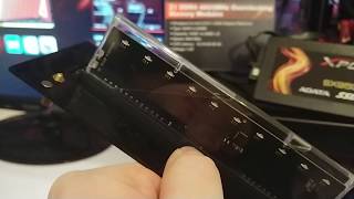 ADATA at CES 2018 Jellyfish DRAM [upl. by Suoivatnod]