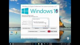 Tutorial How to Use Windows 10 Digital Entitlement Permanent Activator v1 0 Beta [upl. by Olimac32]