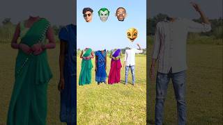 Blue green red blue sarees bhabhi amp buddhi me head matching with tu radha meri main shyam tera [upl. by Hareemas]