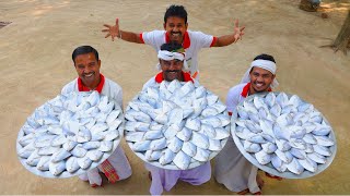 Bengali famous Pomfret fish recipe  Sorshe Pomfret fish curry for village people  villfood Kitchen [upl. by Bonine828]