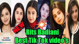 Rits ritika badiani Tik tok videos  Rits badiani new musically video  Tik tok musically  ritika [upl. by Luelle322]