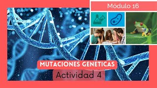 Actividad 4 Semana 2 Módulo 16  Tríptico  Mutaciones genéticas [upl. by Jo-Anne127]