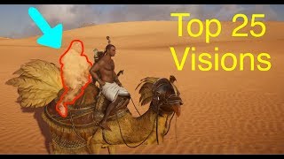 Assassins Creed Origins Top 25 Desert Visions Mirages [upl. by Aelyak295]