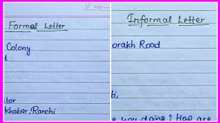 Formal and Informal letter in englishformat of formal letter how to write letter in english [upl. by Ros]