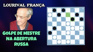 Partida na abertura russa com lindo golpe de Lourival França [upl. by Anaid3]