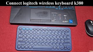 How to connect logitech wireless keyboard k380 [upl. by Sirroned]