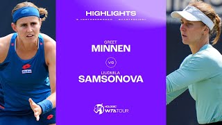 Greet Minnen vs Liudmila Samsonova  2024 sHertogenbosch Quarterfinal  WTA Match Highlights [upl. by Ahtis780]