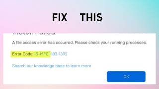 How to Fix quotISMF01 File failed to relocate successfully” Error in Epic Games Launcher [upl. by Atnaloj]