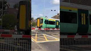 Class 377 211  Passing through Warblington LC 20082024 [upl. by Llirrem584]