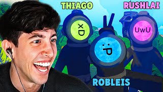 Robleis Thiago y RUSHLAI juegan Content Warning 🎬 [upl. by Tsenrae]