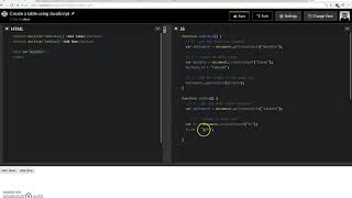 Create an HTML table using JavaScript and the Document Object Model DOM [upl. by Nahtaj447]