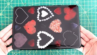 More ways to make fused glass hearts  Fused glass cheeseboard for Valentines Day [upl. by Arundell]