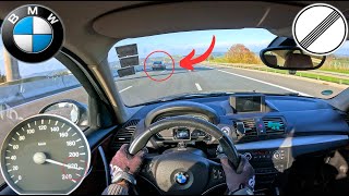 BMW 116d e87 LCI Stage 2 TOP SPEED AUTOBAHN POV Drive Acceleration [upl. by Edivad]