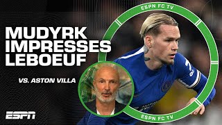 Frank Leboeuf was IMPRESSED by Mykhailo Mudryk vs Aston Villa  ESPN FC [upl. by Olram654]