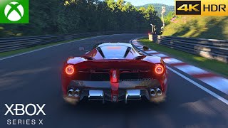 Forza Motorsport  INCREDIBLE V12 Sound Ferrari LaFerrari  At Nürburgring Nordschleife Gameplay 4K [upl. by Oidale]