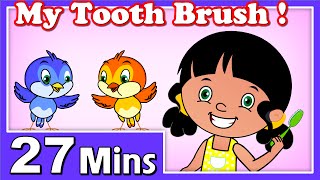 My Tooth Brush Rhymes  Plus Lots More Kids Nursery Rhymes 27 Minutes Compilation from Magicbox [upl. by Itsuj98]