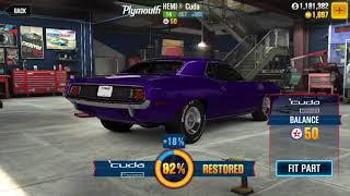 CSR2 legends hemi cuda final restoration part 100 complete [upl. by Acker]