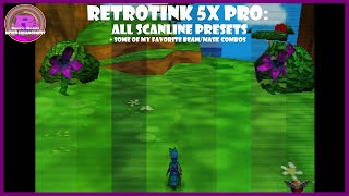 RetroTINK 5X Pro Testing all of the Scanline Presets  Some Custom Favorite Setting Combos [upl. by Oibirot]