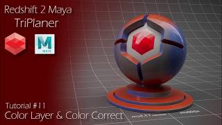 Redshift 2 Maya  Tutorial 11  Triplaner  Color Correct  Color Layer Nodes [upl. by Guillermo]